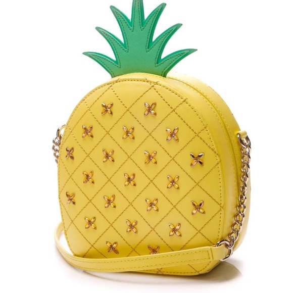 New! Kate Spade How Refreshing Pineapple Crossbody with Swarovski crystals - Picture 1 of 11